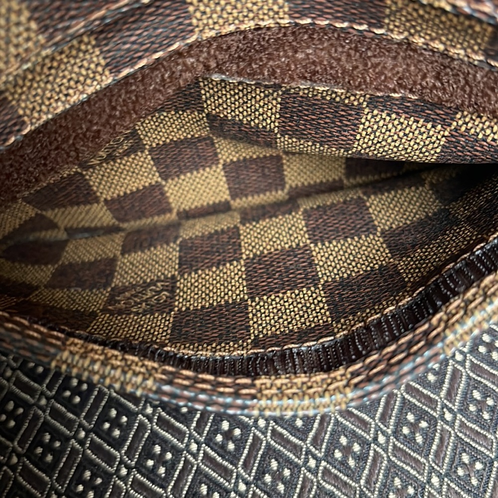 LIKE NEW LOUIS VUITTON DAMIER EBENE BROWN CANVAS GERONIMOS BAG CA1022 N51994 - Picture 10 of 17